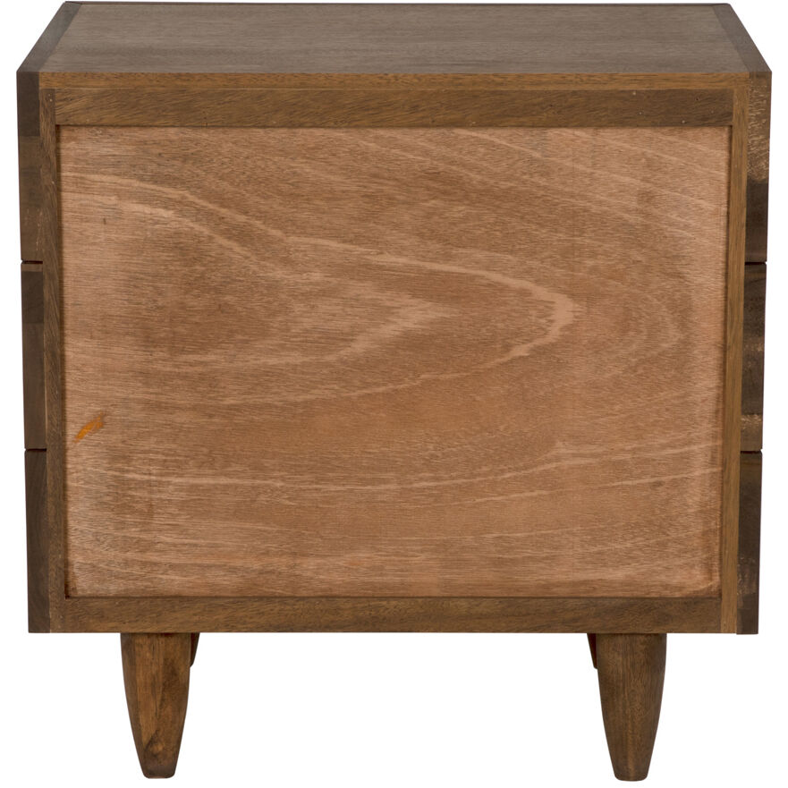David 32.5 X 32 inch Dark Walnut Side Table