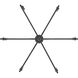 Yep Kennedy 29.75 inch 60.00 watt Natural Black Chandelier Ceiling Light in No Shade