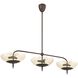 Fiorello 9 Light 54 inch Forged Bronze Linear Chandelier Ceiling Light