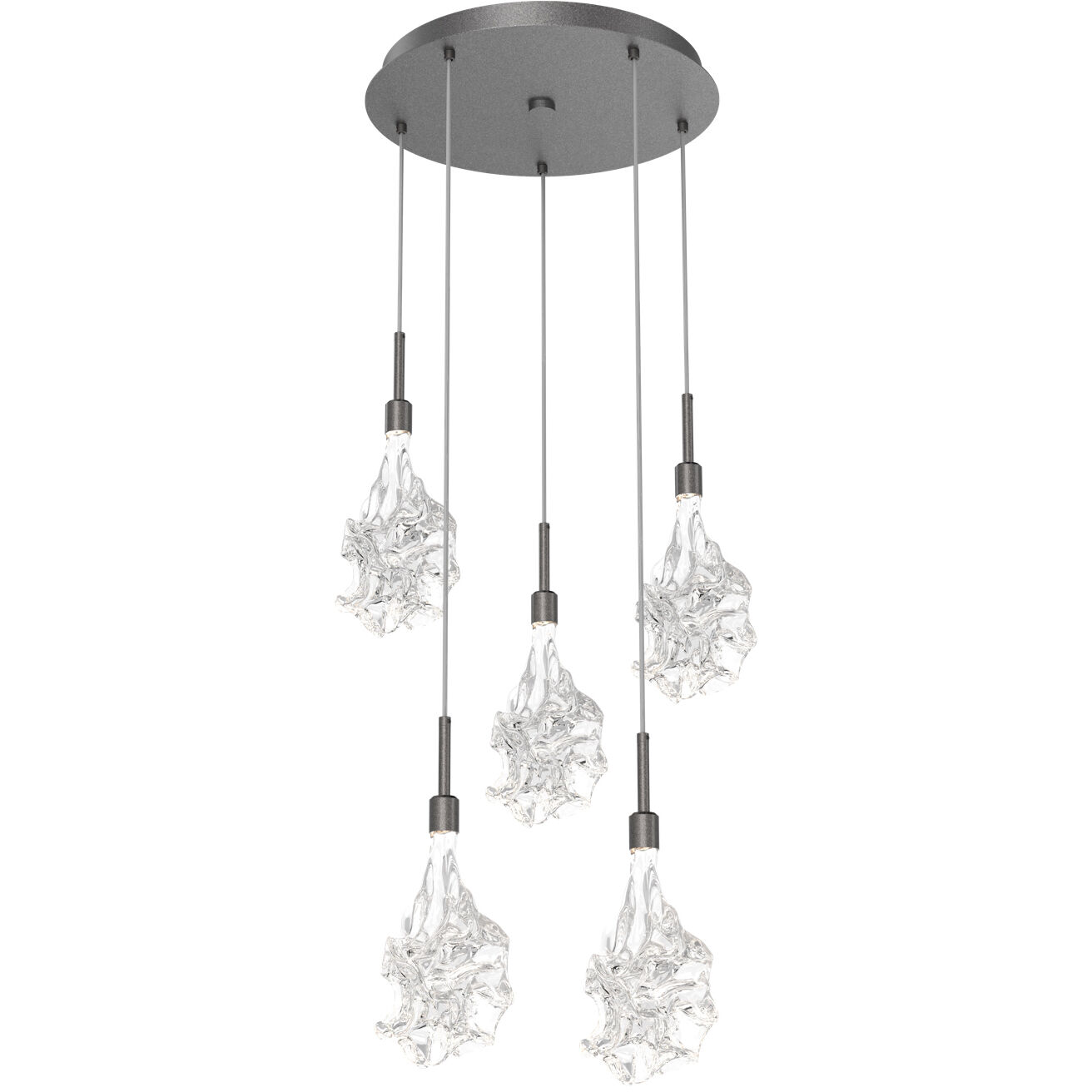 Blossom LED 19.7 inch Graphite Chandelier Ceiling Light in 2700K LED, Multi-Port