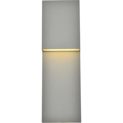 Raine 16 inch Silver Outdoor Wall Light