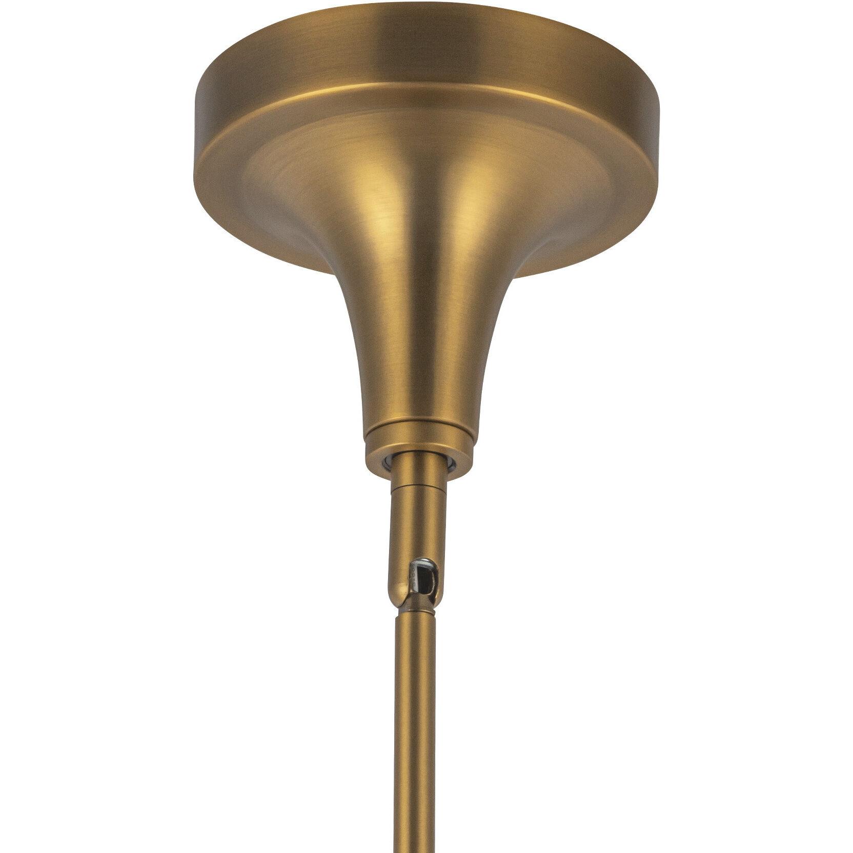 Alora Mood Hazel Pendant Ceiling Light in Aged Gold, Matte Opal Glass