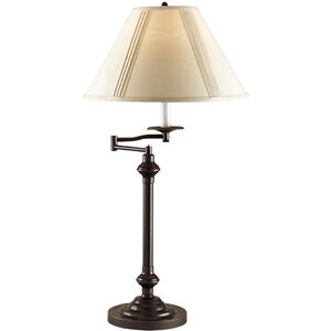 Signature 30 inch 150 watt Dark Bronze Swing Arm Table Lamp Portable Light