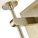 Coretta 1 Light 6 inch Modern Gold Vanity Light Wall Light