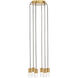 Sean Lavin Lassell 6 Light 10.4 inch Natural Brass Chandelier Ceiling Light