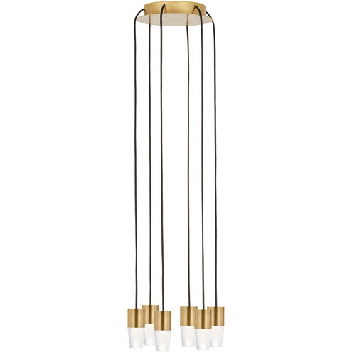 Sean Lavin Lassell 6 Light 10.4 inch Natural Brass Chandelier Ceiling Light