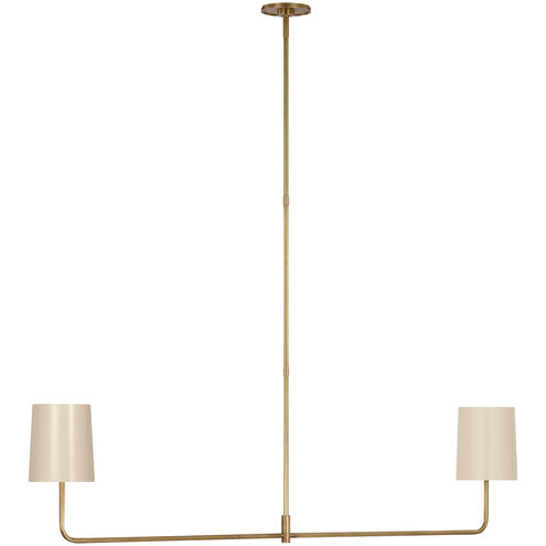 Barbara Barry Go Lightly LED 54 inch Soft Brass Linear Chandelier Ceiling Light