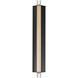 Hyperion LED 30 inch Black ADA Wall Sconce Wall Light in Clear Crystal
