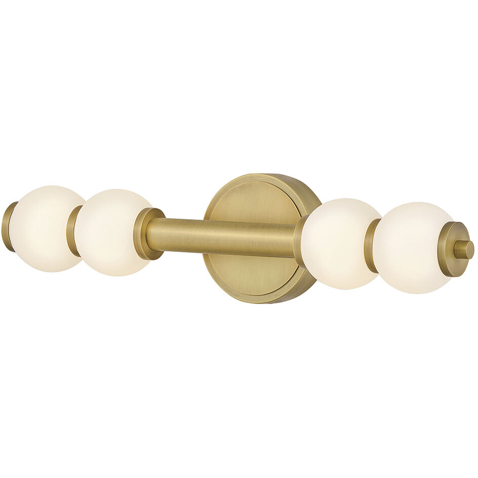 Lisa McDennon Trigo LED 6 inch Lacquered Brass Sconce Wall Light