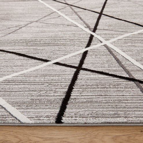 Sesia 90 X 63 inch Light Grey Rug in 5 x 7