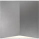 Ridgeline LED 8 inch Textured Gray Indoor-Outdoor Sconce, Inside-Out