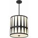 Royston Pendant Ceiling Light in Black