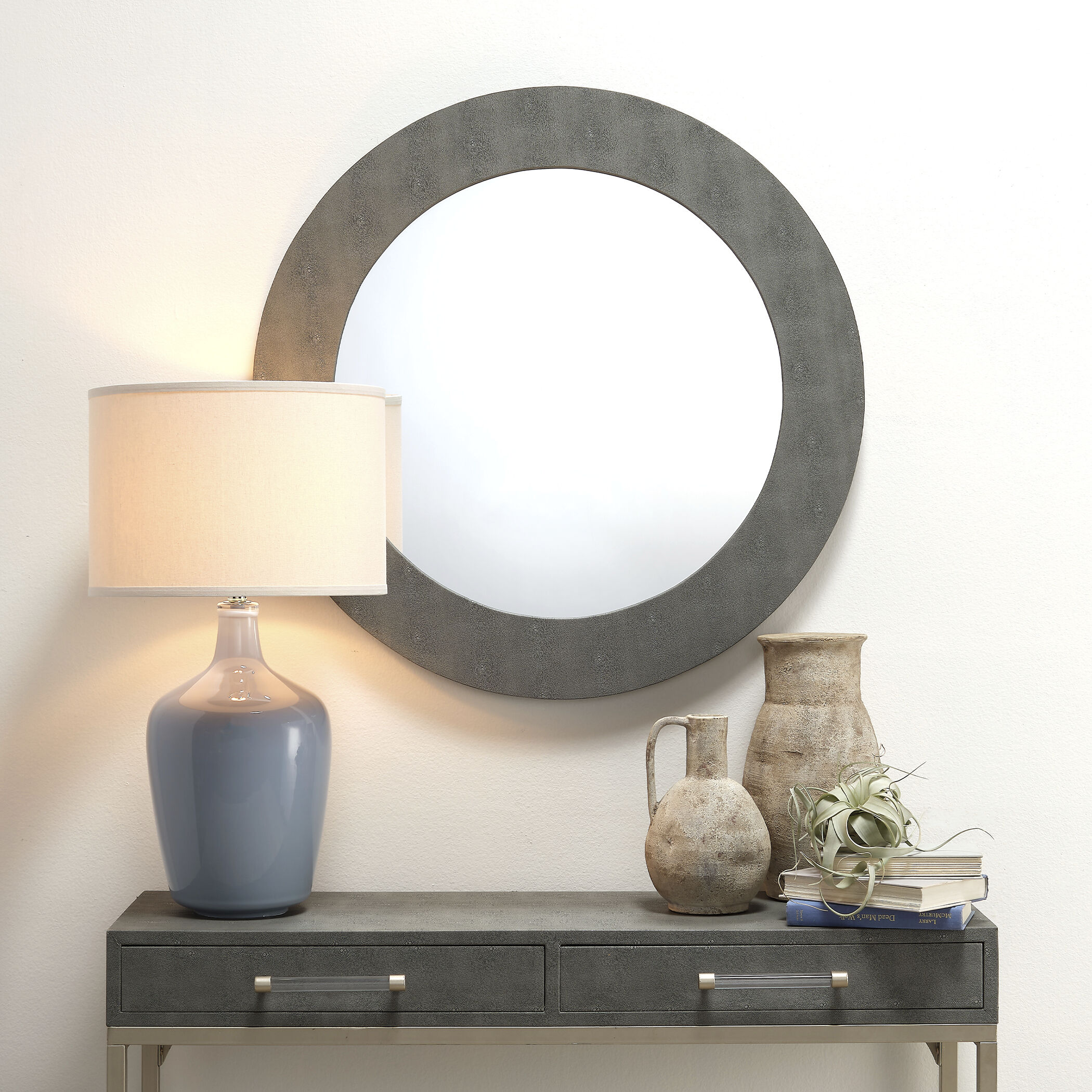 Chester 36 X 36 inch Grey Mirror