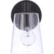 Emilio 1 Light 5 inch Flat Black Wall Sconce Wall Light