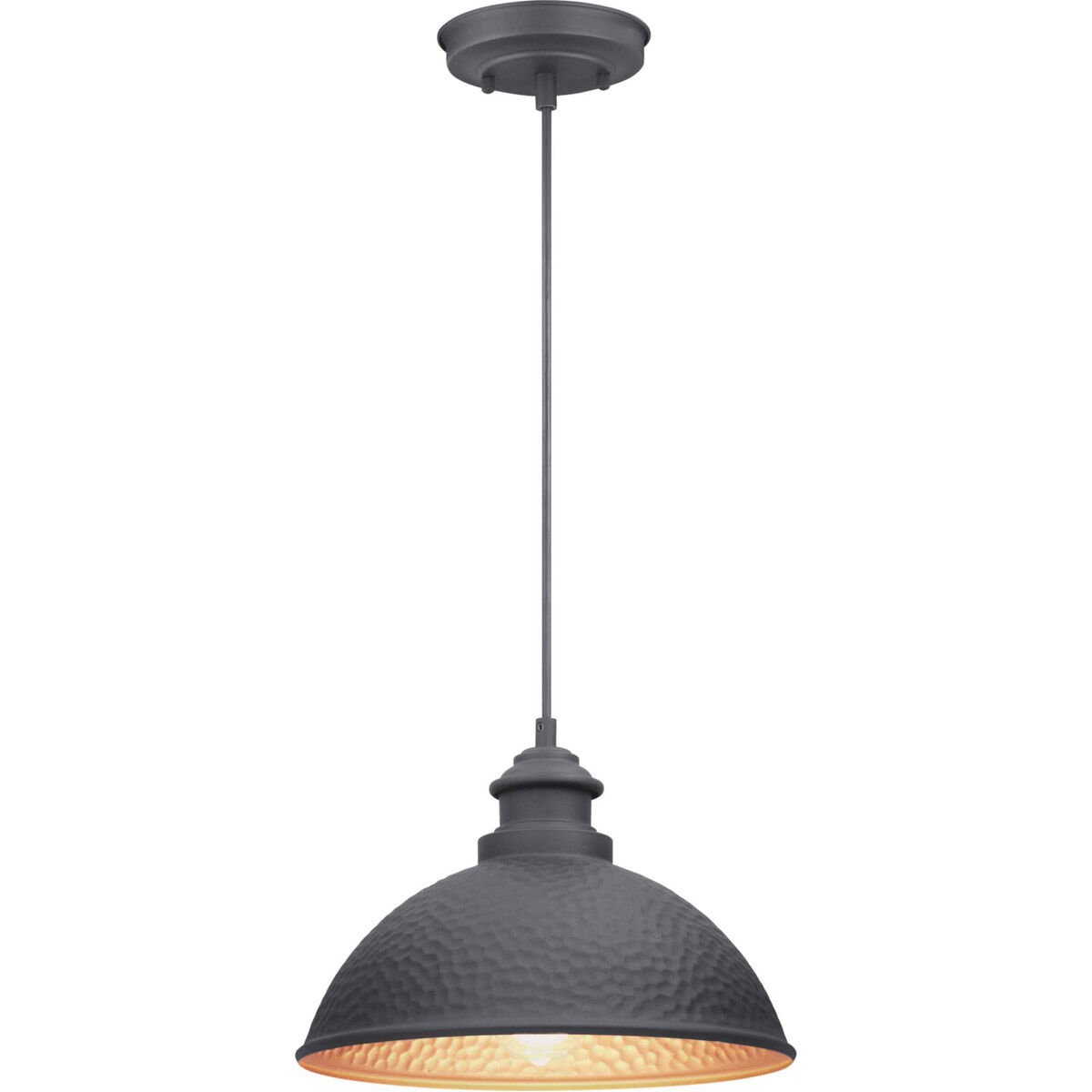 Englewood 1 Light 12 inch Textured Black Outdoor Hanging Lantern