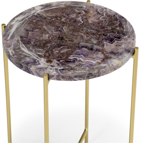 Wildwood 21 X 15 inch Natural White/Purple Accent Table