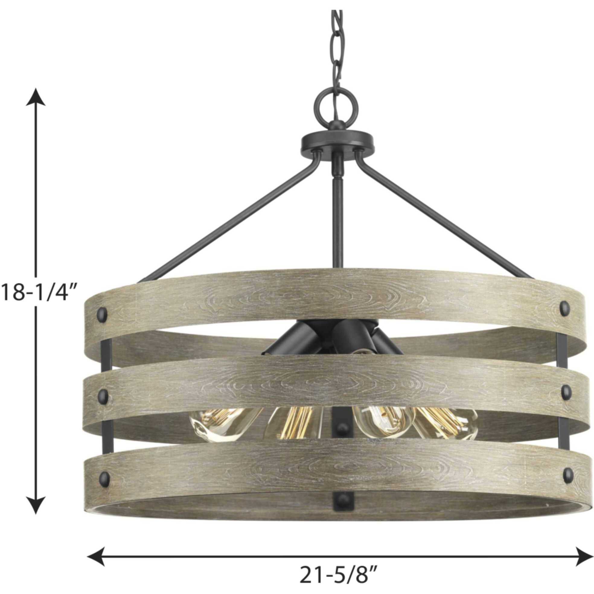 Gulliver 4 Light Graphite Pendant Ceiling Light