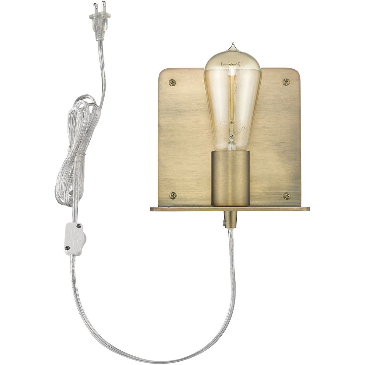 Arris 1 Light 5 inch Aged Brass Sconce Wall Light