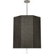 Kate 6 Light 22 inch Polished Nickel Pendant Ceiling Light in Raven Black