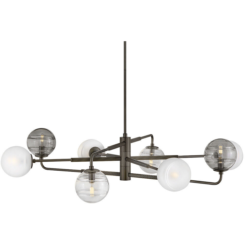Oberon 8 Light 48 inch Black Oxide Chandelier Ceiling Light