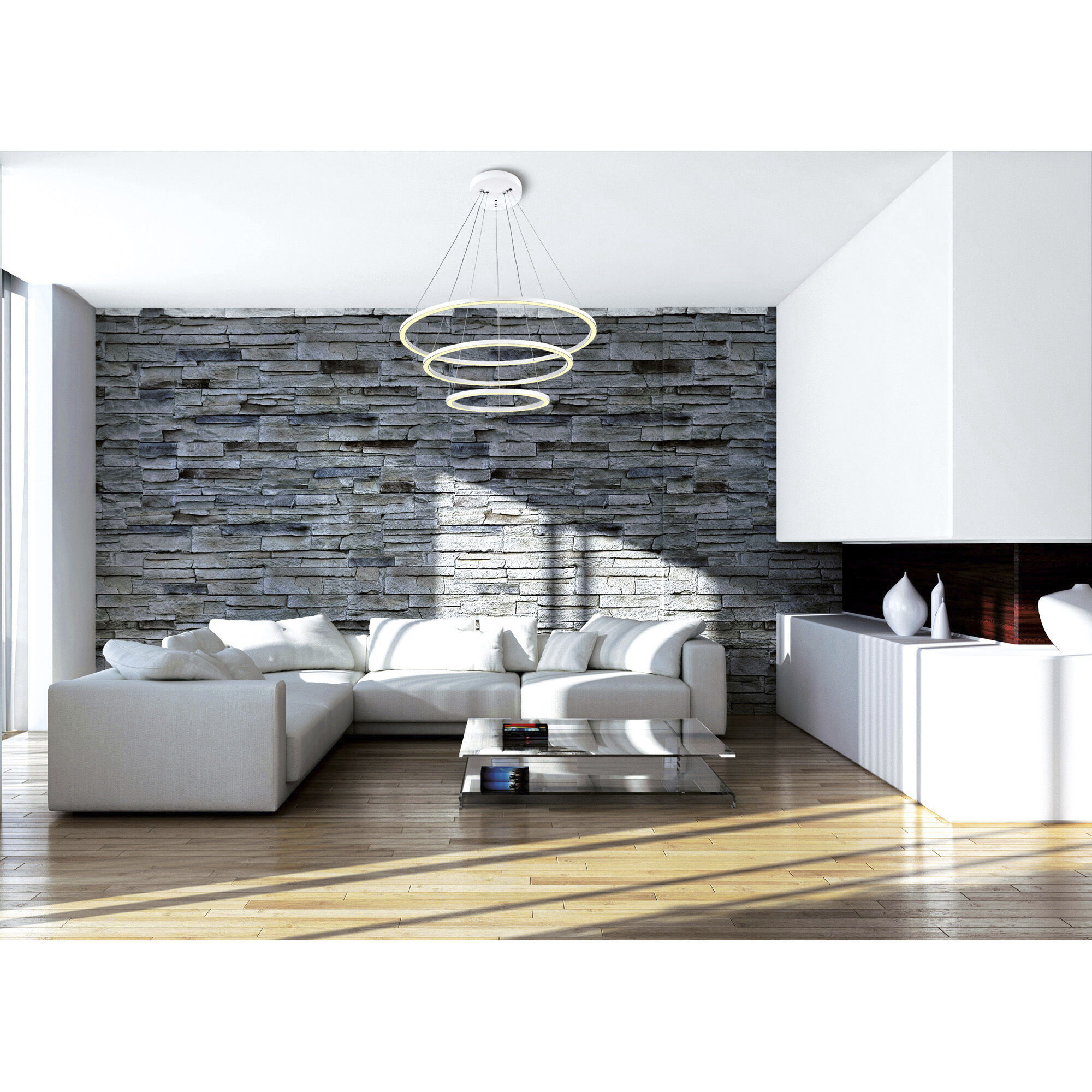 Chalice LED 31 inch White Chandelier Ceiling Light