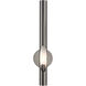 Acra 1 Light 5 inch Black Chrome ADA ADA Single Sconce Wall Light