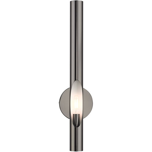 Acra 1 Light 5 inch Black Chrome ADA ADA Single Sconce Wall Light