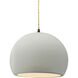 Radiance LED 10 inch Matte White and Matte Black Pendant Ceiling Light