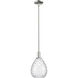 Arcadia Waverly 1 Light 8 inch Polished Nickel Mini Pendant Ceiling Light