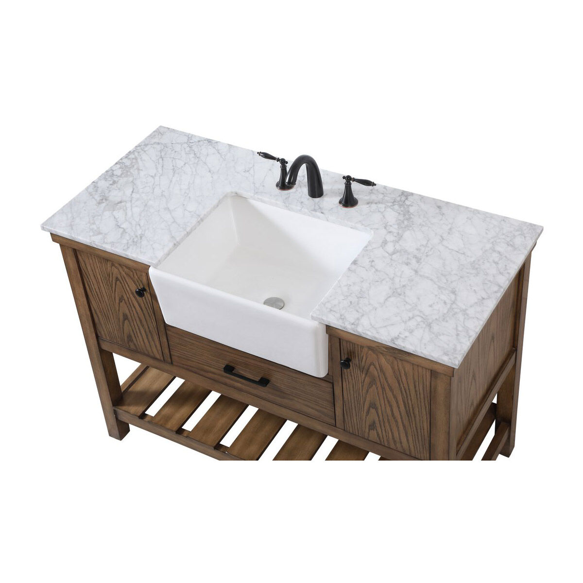 Clement 48 X 22 X 34.13 inch Driftwood Bathroom Vanity Cabinet