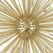 Savannah 9 Light 30 inch Gold Leaf Chandelier Ceiling Light