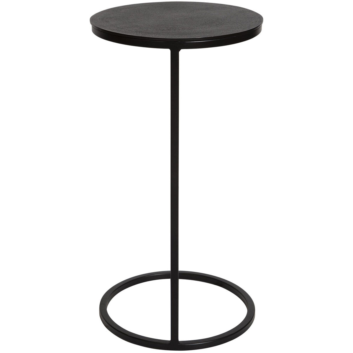 Brunei 24 X 13 inch Aged Black Iron and Plated Antique Bronze Accent Table