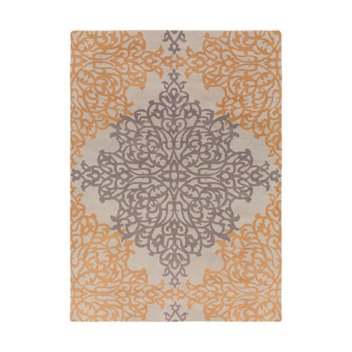 Caspian 132 X 96 inch Gray and Neutral Area Rug, Wool