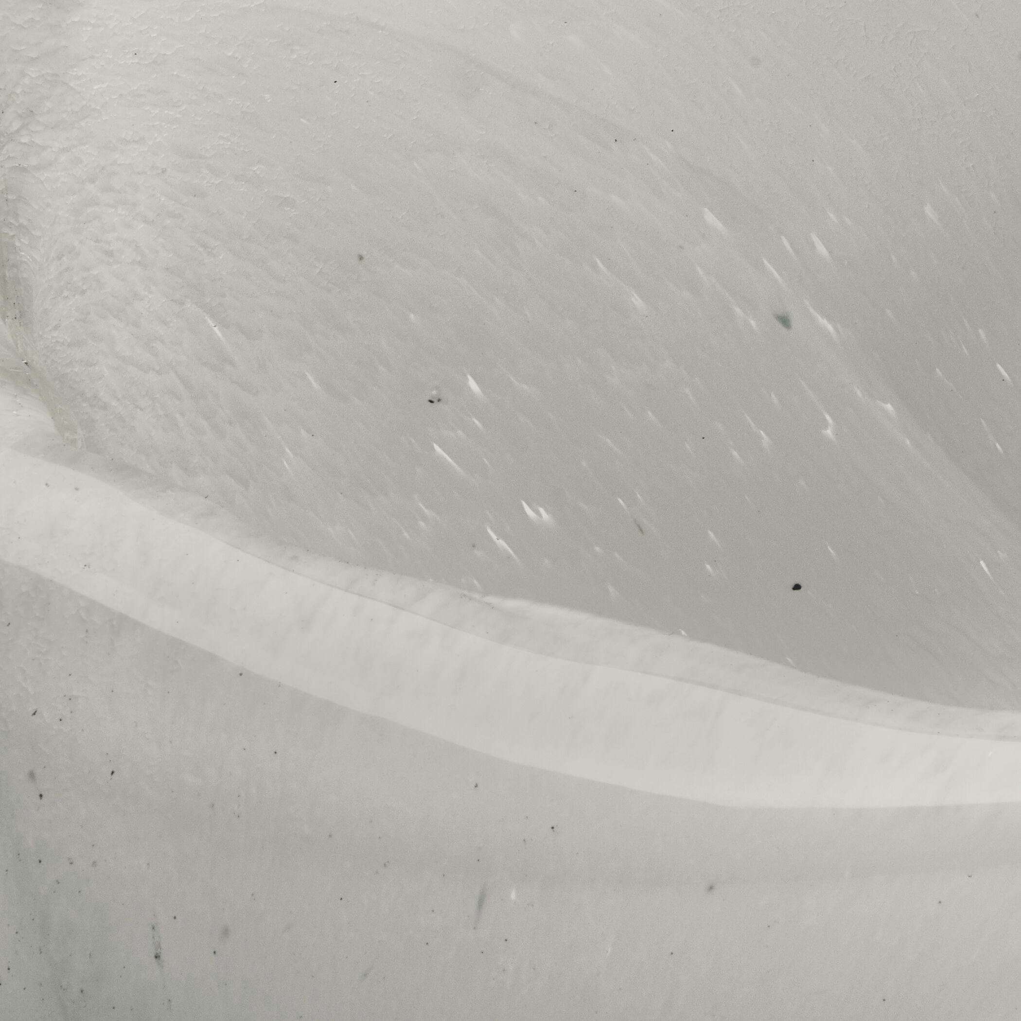 Triton White Blown Glass Shell