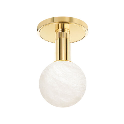 Murray Hill LED 4.5 inch Aged Brass Flush Mount Ceiling Light