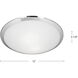 Malta 1 Light 12 inch Brushed Nickel Flush Mount Ceiling Light