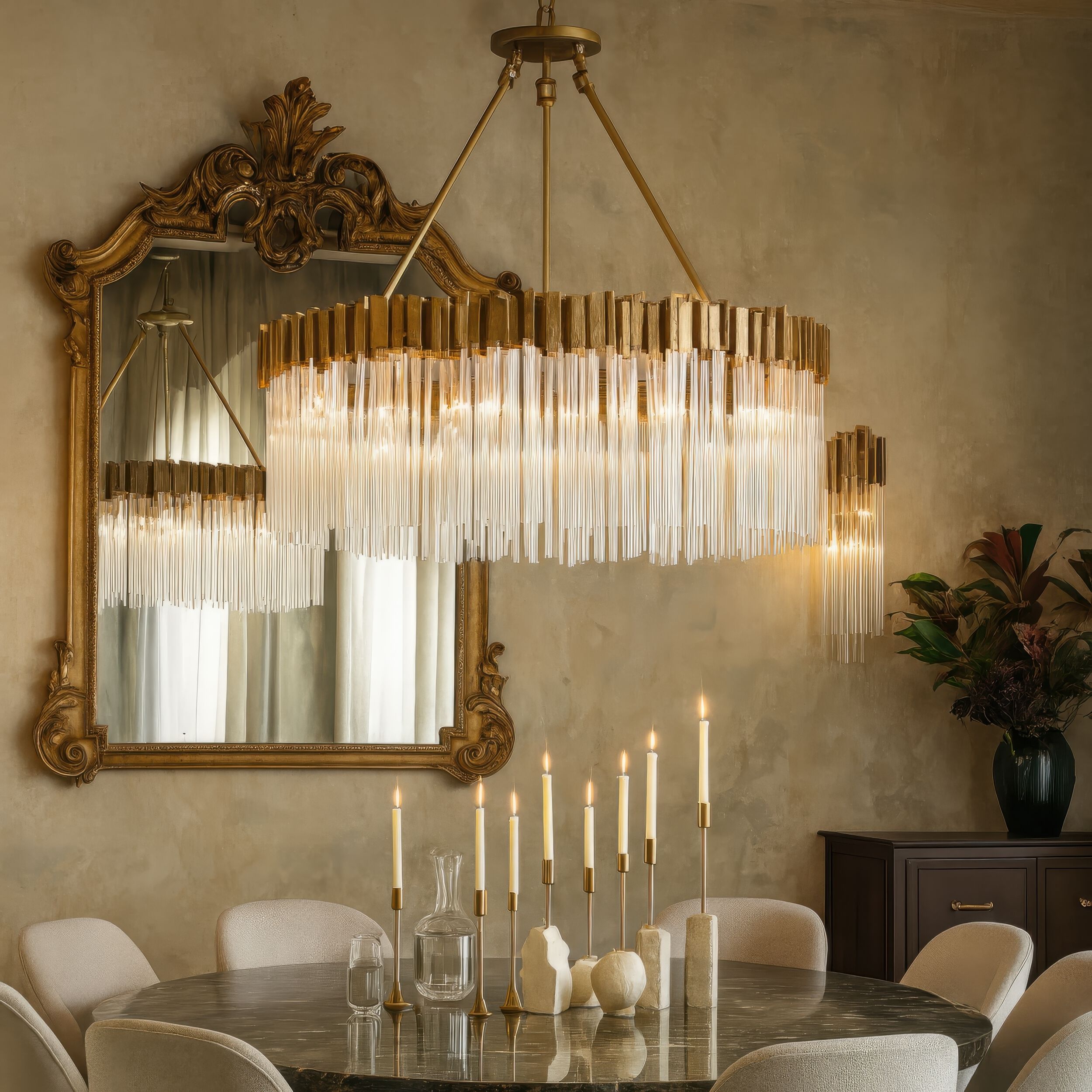 Matrix 12 Light 40 inch Havana Gold Chandelier Ceiling Light