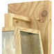 Logan 1 Light 16 inch Brown Outdoor Wall Sconce