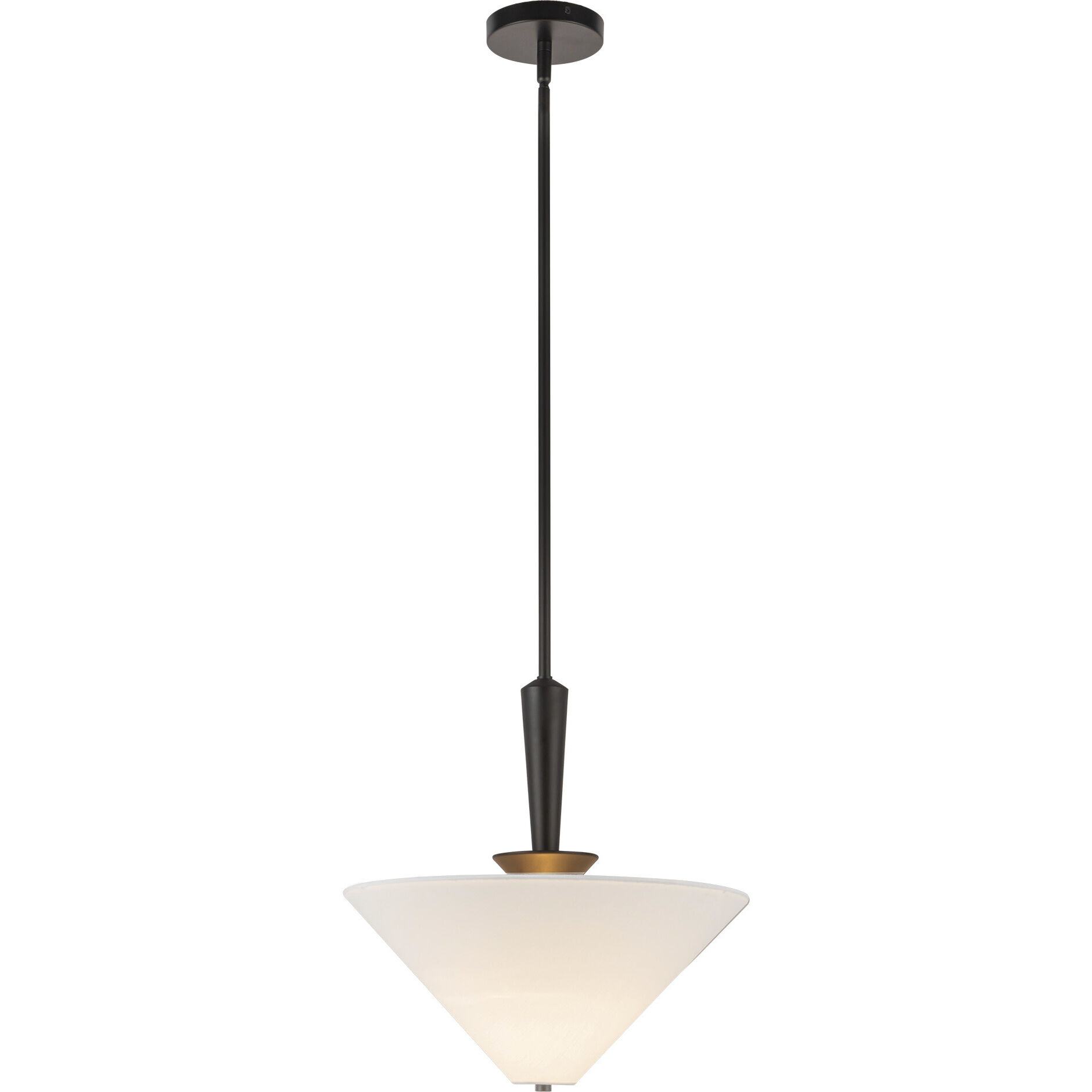 Alora Mood Bridgette Pendant Ceiling Light in Matte Black, White Linen Shade