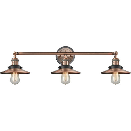 Franklin Restoration Railroad 3 Light 32.00 inch Bathroom Vanity Light