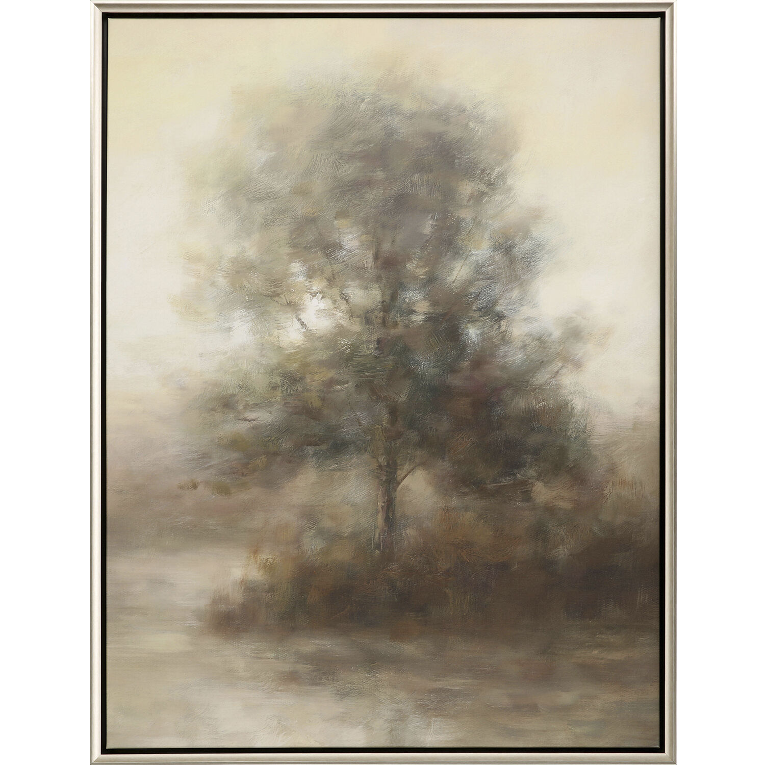 Landscapes Brown and Beige and Green and Neutral Canvas