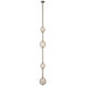 Anne-Marie Barton Dune LED 8 inch Ash Suede and Mottled Pewter Belted Light Ceiling Light