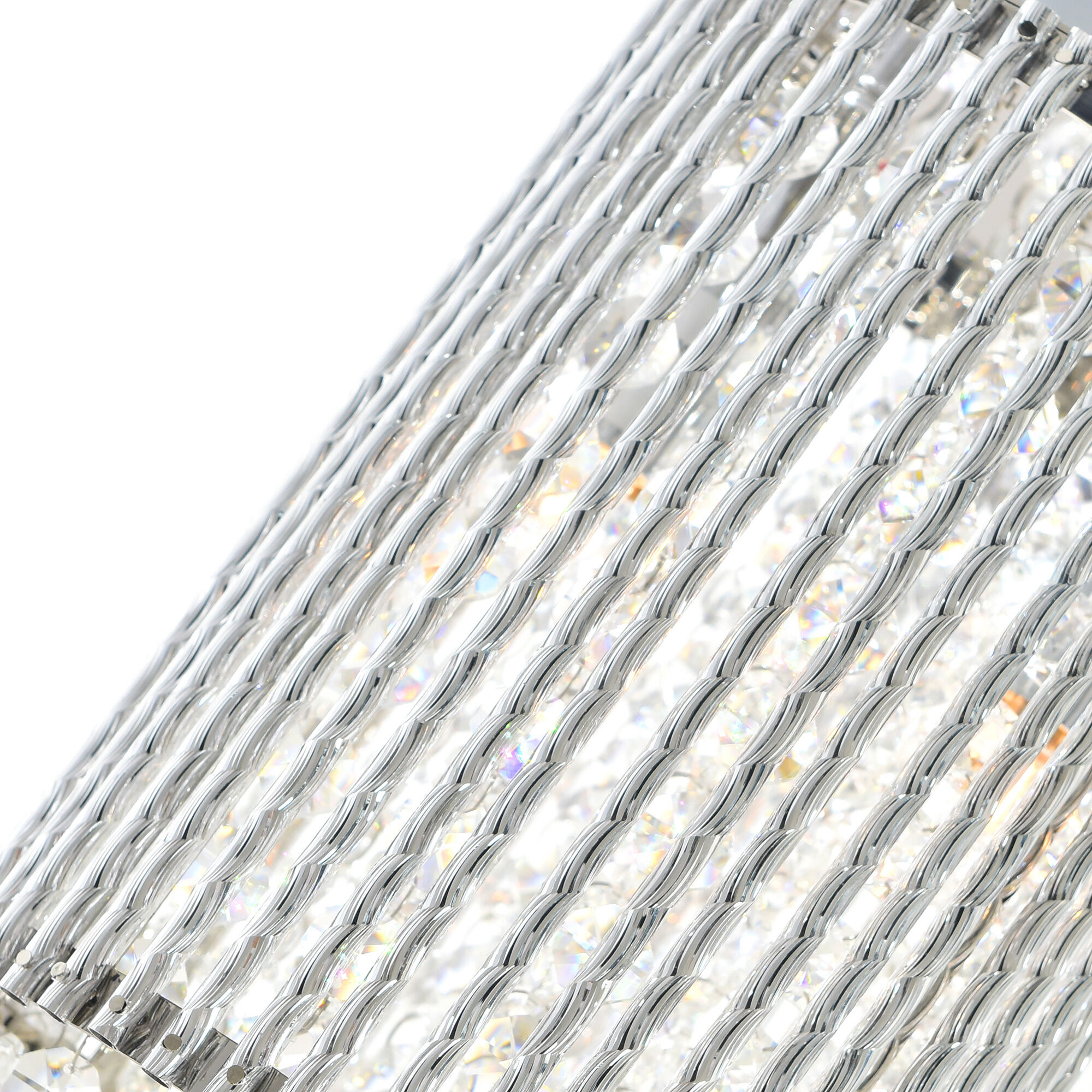 Claire 2 Light 6 inch Chrome Drum Shade Mini Pendant Ceiling Light