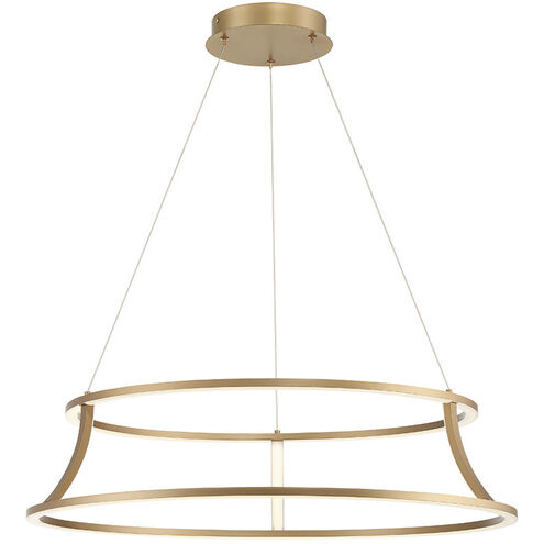 Cadoux LED 30 inch Gold Chandelier Ceiling Light