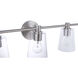 Emilio 5 Light 42 inch Brushed Polished Nickel Vanity Light Wall Light