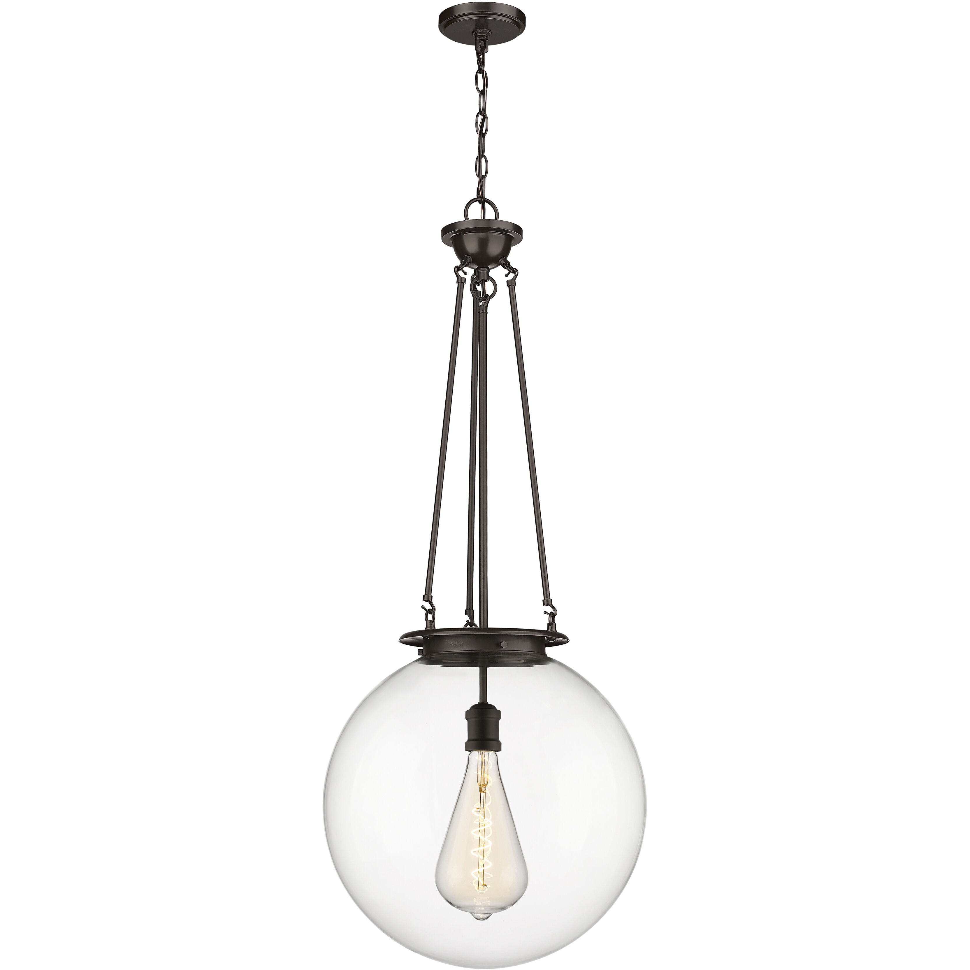 Beacon 1 Light 17.75 inch Oil Rubbed Bronze Pendant Ceiling Light