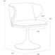 Simone Meg Ash Swivel Dining Chair, Swivel