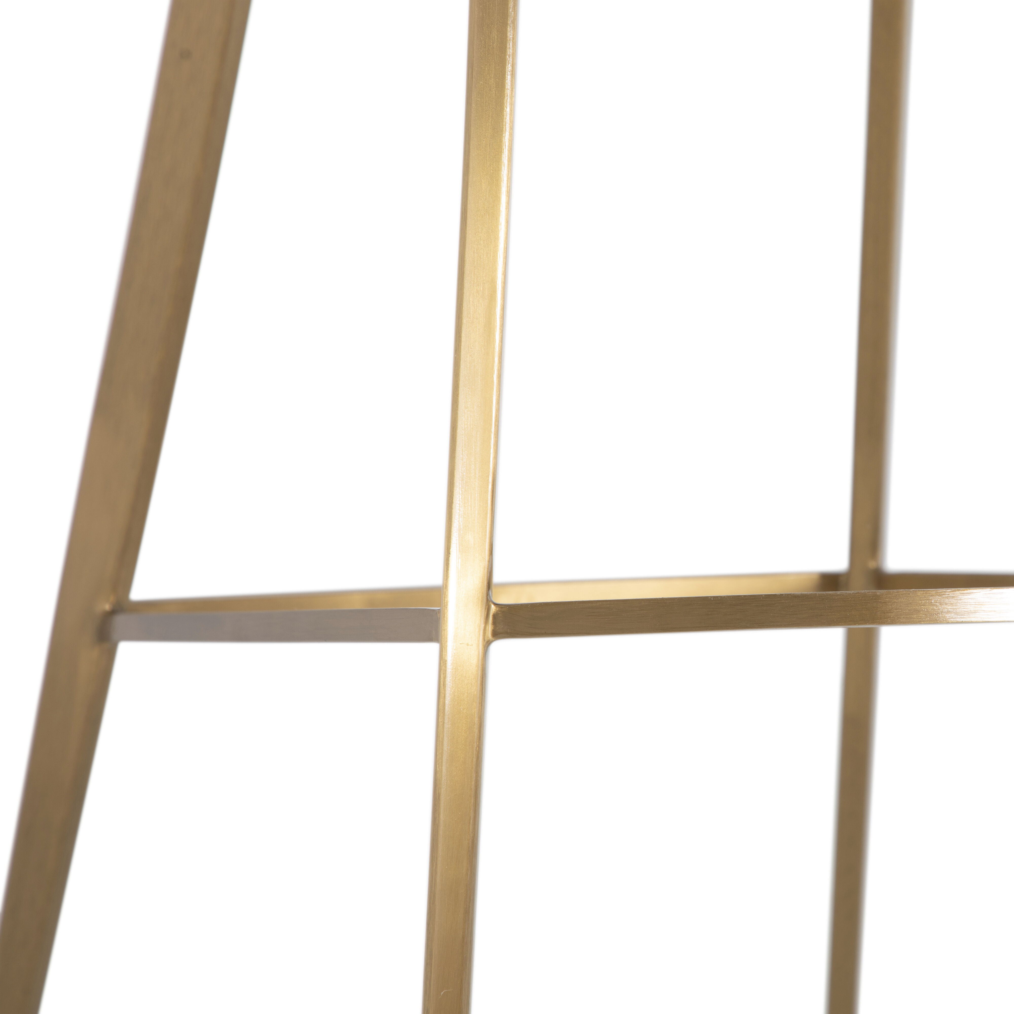 Hines 40.25 inch White & Ivory / Yellow Bar Counter Stool