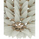 Dahlia 3 Light 22 inch Frosted/Contemporary Silver Semi-Flush Mount Ceiling Light