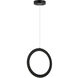 Victoria LED 12 inch Black Pendant Ceiling Light